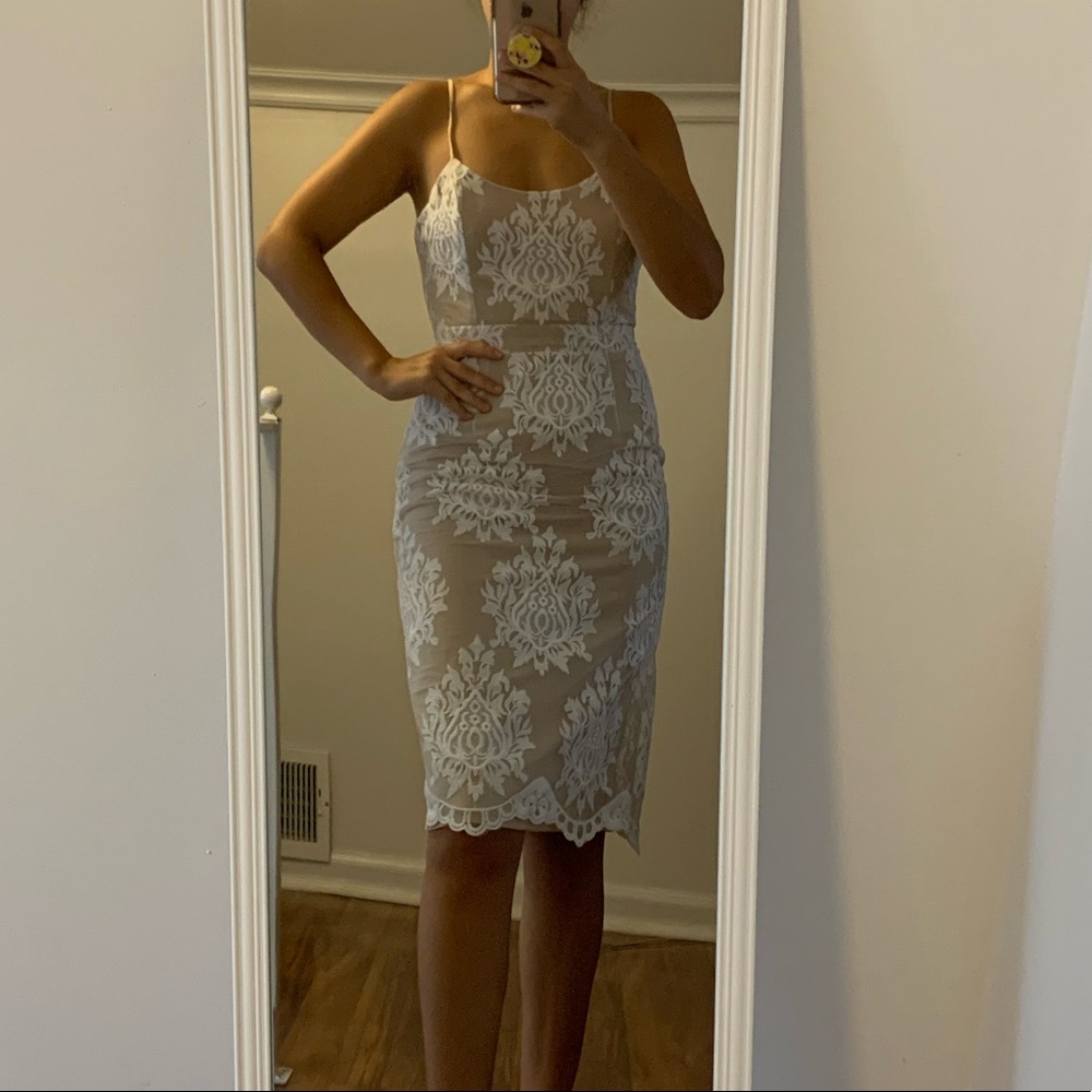 White Lace midi dress